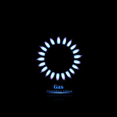 Gas Flame Illustration