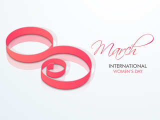 International Women's Day celebration with creative text.