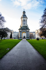 Bell Tower in Trinity College, Dublin Ireland - 78157640