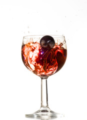 glass of red wine