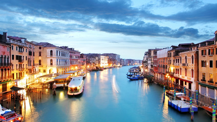 Fototapeta na wymiar Grand Canal - Venice from Rialto bridge