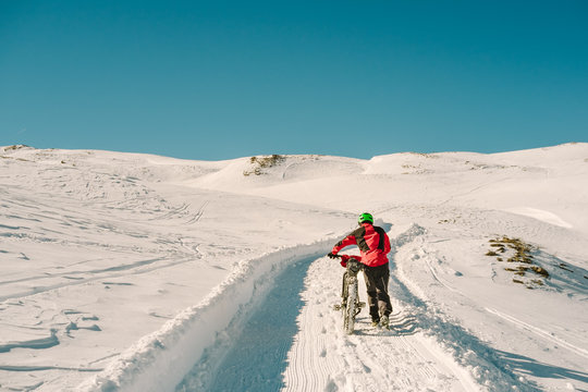Young rider on the snow - Dolomiti Pale di San Martino