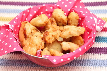 Doppelt gebackenes Hühnerfleisch