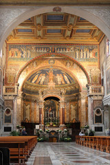 Obraz premium Eglise Santa Prassede à Rome