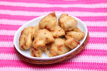 Doppelt gebackenes Hühnerfleisch