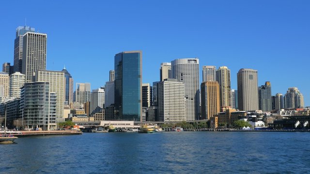 Sydney City wide shot timelapse