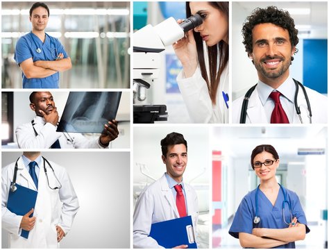 Portrait of doctors at work