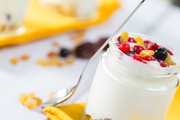 Yogurt with berries