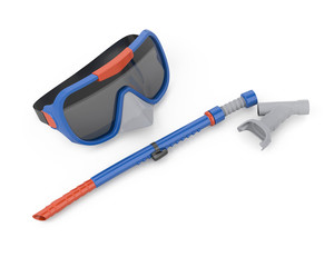 Scuba mask and tube for swimming