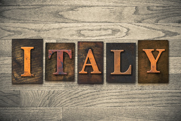 Italy Wooden Letterpress Concept