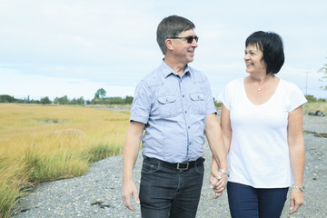 Happy senior couple in love.