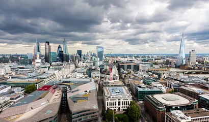 Zelfklevend Fotobehang Londen The City of London Panorama