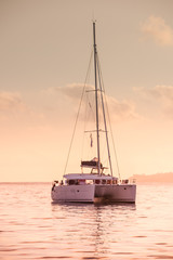 Recreational Yacht at the Indian Ocean