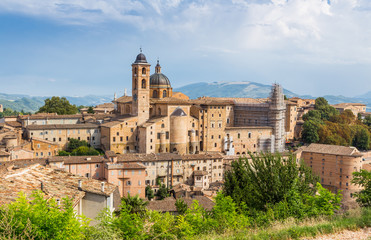 medieval castle in Urbino, Marche, Italy - 78171431