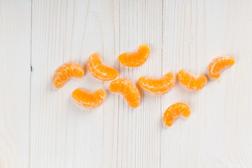 fresh tangerine fruits