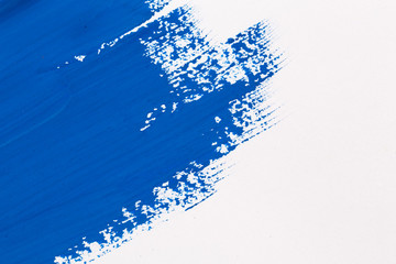 stroke blue paint brush