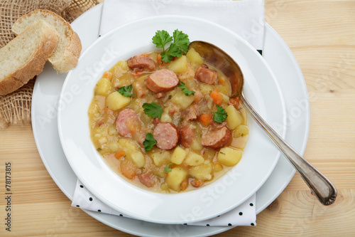 &amp;quot;Kartoffelsuppe mit Mettwurst&amp;quot; Stock photo and royalty-free images on ...