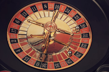 roulette casino game toned photo