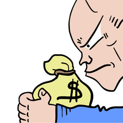 business man draw