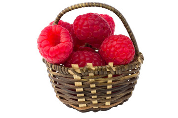 Fototapeta na wymiar Raspberry berry isolated on a white background