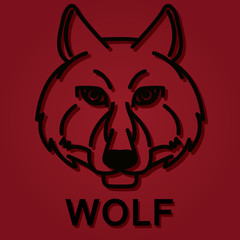 head of wolf logo