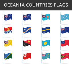 oceania flag vector
