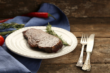 Composition with tasty roasted meat