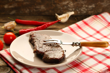 Composition with tasty roasted meat