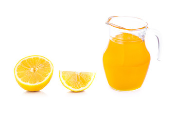 Orange on a white background