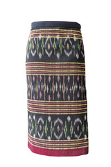 Thai Cotton skirt on white background