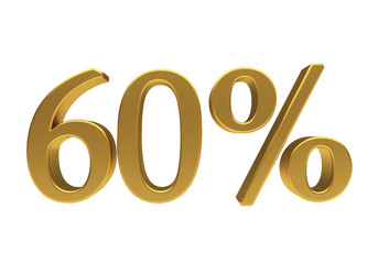 3D 60 percent isolated