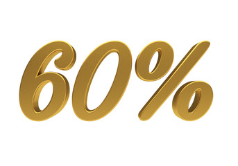 3D 60 percent isolated