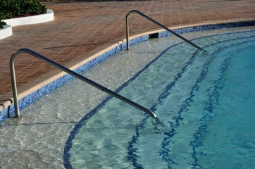 Edge of swimming pool