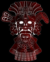 Maya - Yum Kaax 2 - Red & Black