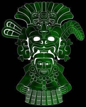 Maya - Yum Kaax 2 - Green & Black