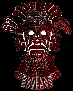 Maya - Yum Kaax 2 - Red & Black