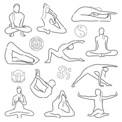 vector yoga position