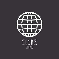 Globe sign, business logo
