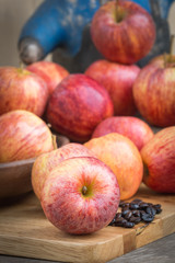 Group of organic apples