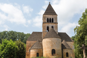 Fototapeta na wymiar Church in Saint-Léon-sur-Vezere