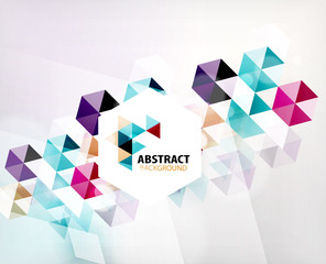 Geometric abstract polygonal background