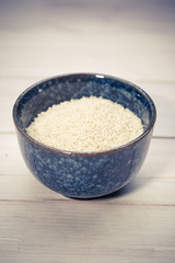 couscous on wooden kitchen table