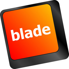 blade button on computer pc keyboard key