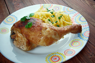Kip met frieten