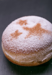 Fresh donuts. Shrove Tuesday. fat Thursday. homemade doughnuts