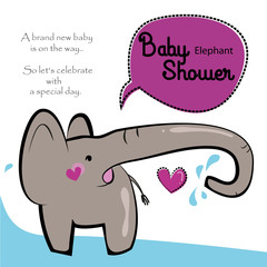 Baby elephant Shower