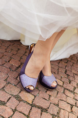 purple wedding shoes