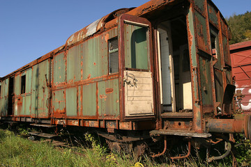 Fototapeta na wymiar alter Eisenbahnwaggon