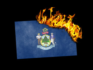 Flag burning - Maine