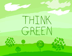 Think Green Background